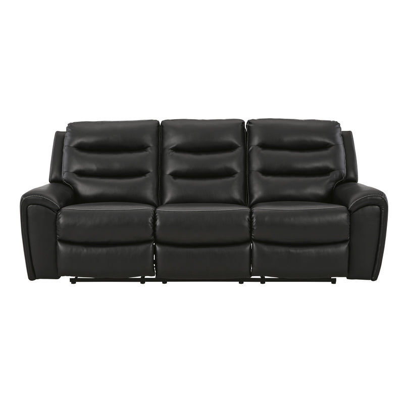 Signature Design by Ashley Warlin Power Reclining Leather Look Sofa 6110515 IMAGE 2