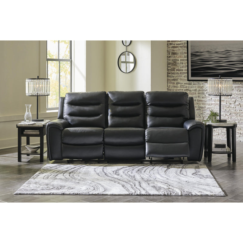 Signature Design by Ashley Warlin Power Reclining Leather Look Sofa 6110515 IMAGE 5