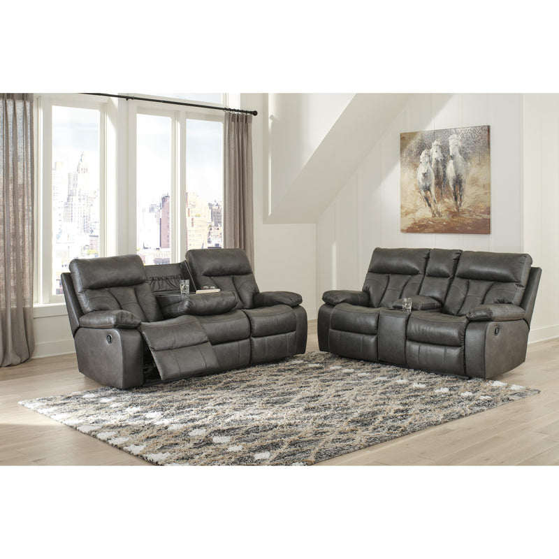 Signature Design by Ashley Willamen Power Reclining Leather Look Loveseat 1480194 IMAGE 7