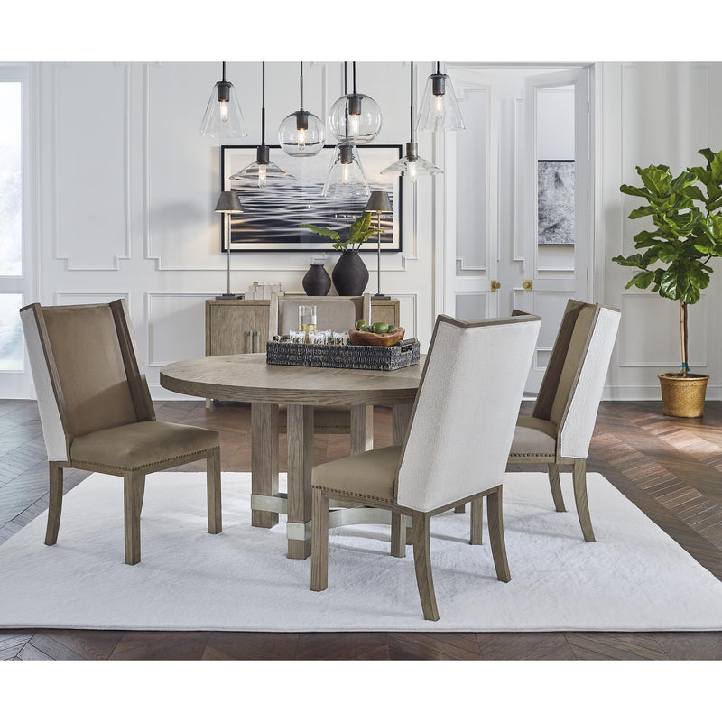 Signature Design by Ashley Round Chrestner Dining Table with Pedestal Base D983-50 IMAGE 5