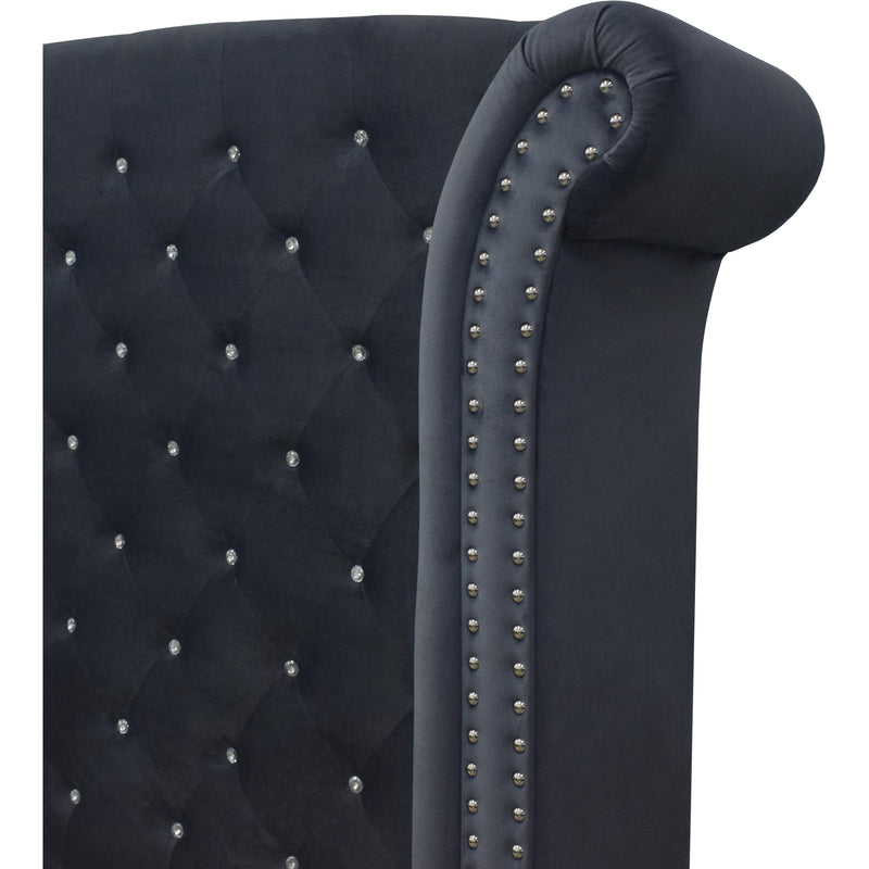 Crown Mark Lucinda Queen Upholstered Panel Bed B9260-KQ-WG/B9260-Q-FBRL/B9260-Q-HB IMAGE 3
