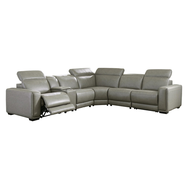 Signature Design by Ashley Correze Power Reclining Leather 6 pc Sectional U9420258/U9420257/U9420246A/U9420277/U9420246/U9420262 IMAGE 1