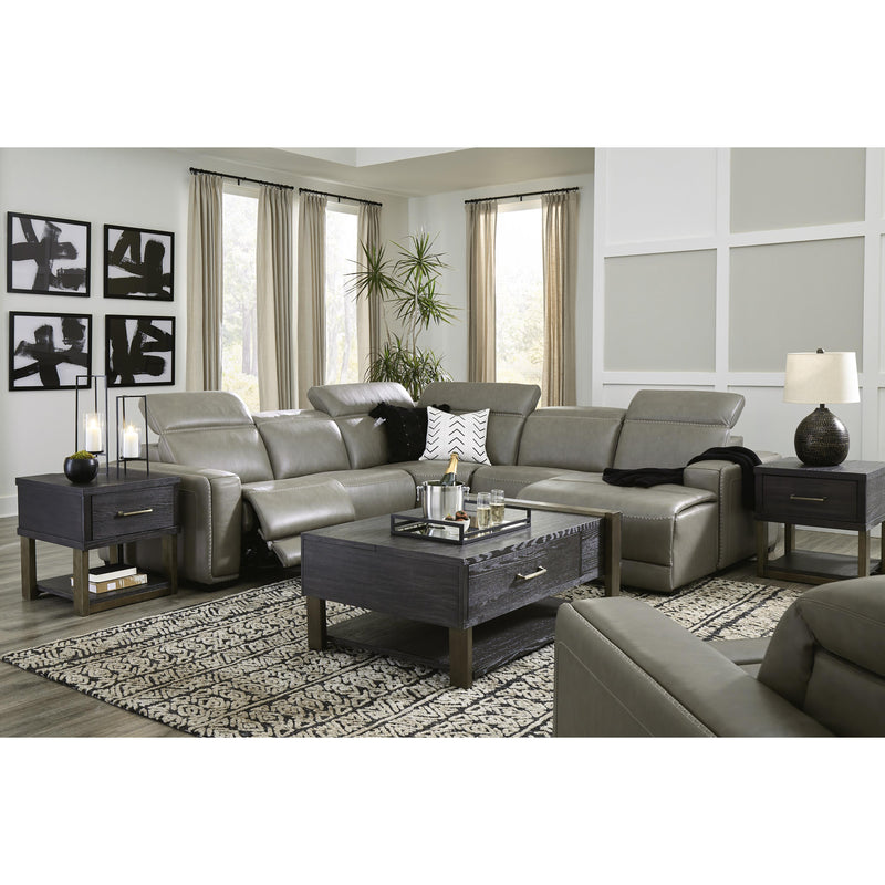 Signature Design by Ashley Correze Power Reclining Leather 5 pc Sectional U9420246/U9420246A/U9420258/U9420277/U9420297 IMAGE 4