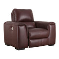  Manufacturer Color_Garnet  Motion Type_Power  -- Alessandro Power Leather Match Recliner IMAGE 1