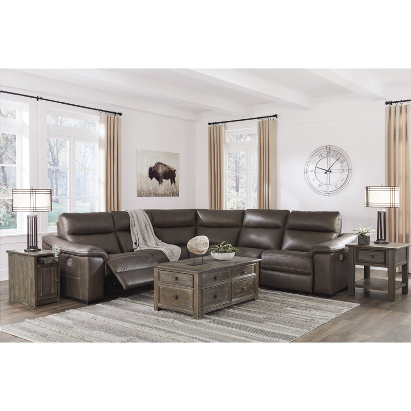 Signature Design by Ashley Salvatore Power Reclining 5 pc Sectional U2630158/U2630131/U2630177/U2630146/U2630162 IMAGE 3