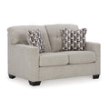  Manufacturer Color_Pebble  Motion Type_Stationary  -- Mahoney Stationary Fabric Loveseat IMAGE 1