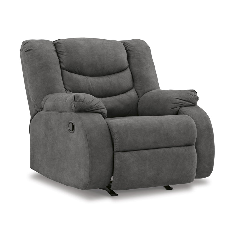 Signature Design by Ashley Partymate Rocker Fabric Recliner 3690325 IMAGE 1