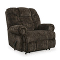  Manufacturer Color_Chocolate  -- Movie Man Fabric Recliner with Wall Recline IMAGE 1