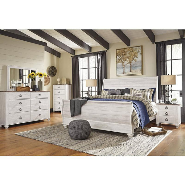 Signature Design by Ashley Willowton B267 6 pc King Sleigh Bedroom Set IMAGE 1